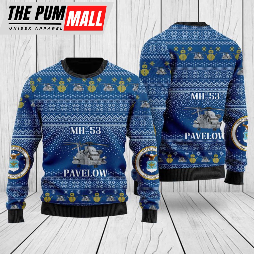 US Air Force MH-53 Pave Low Christmas Sweater – 3D Gift for Xmas