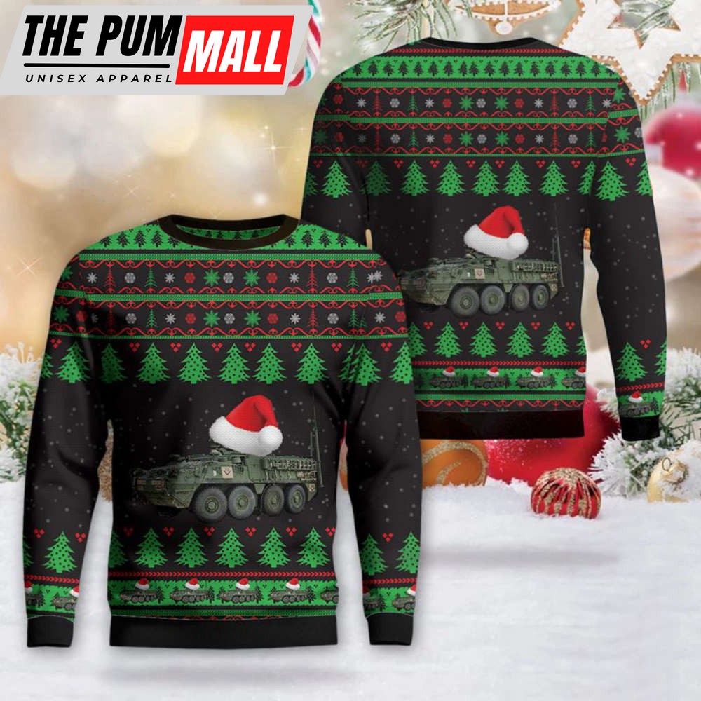 US Army M1126 Stryker ICV Christmas Sweater Gift For Christmas
