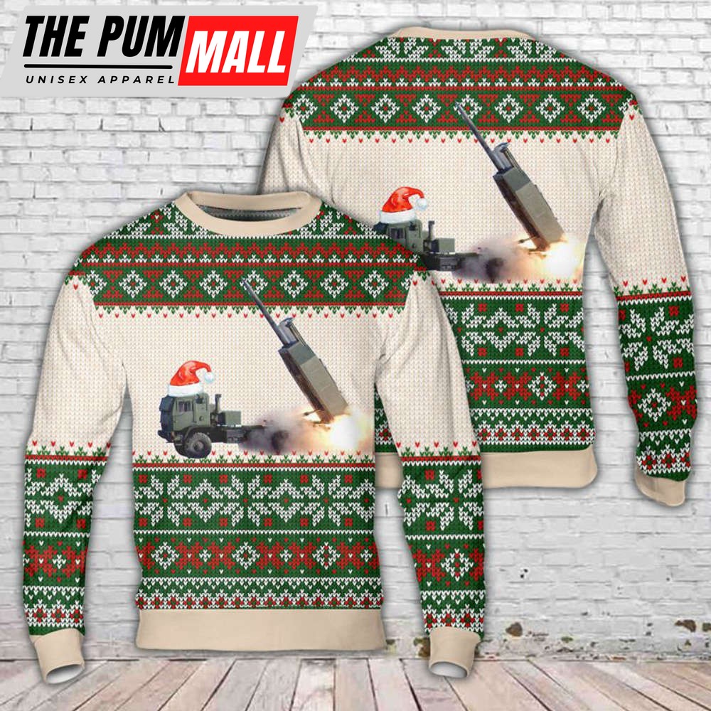US Army M142 HIMARS Christmas Sweater Gift For Christmas