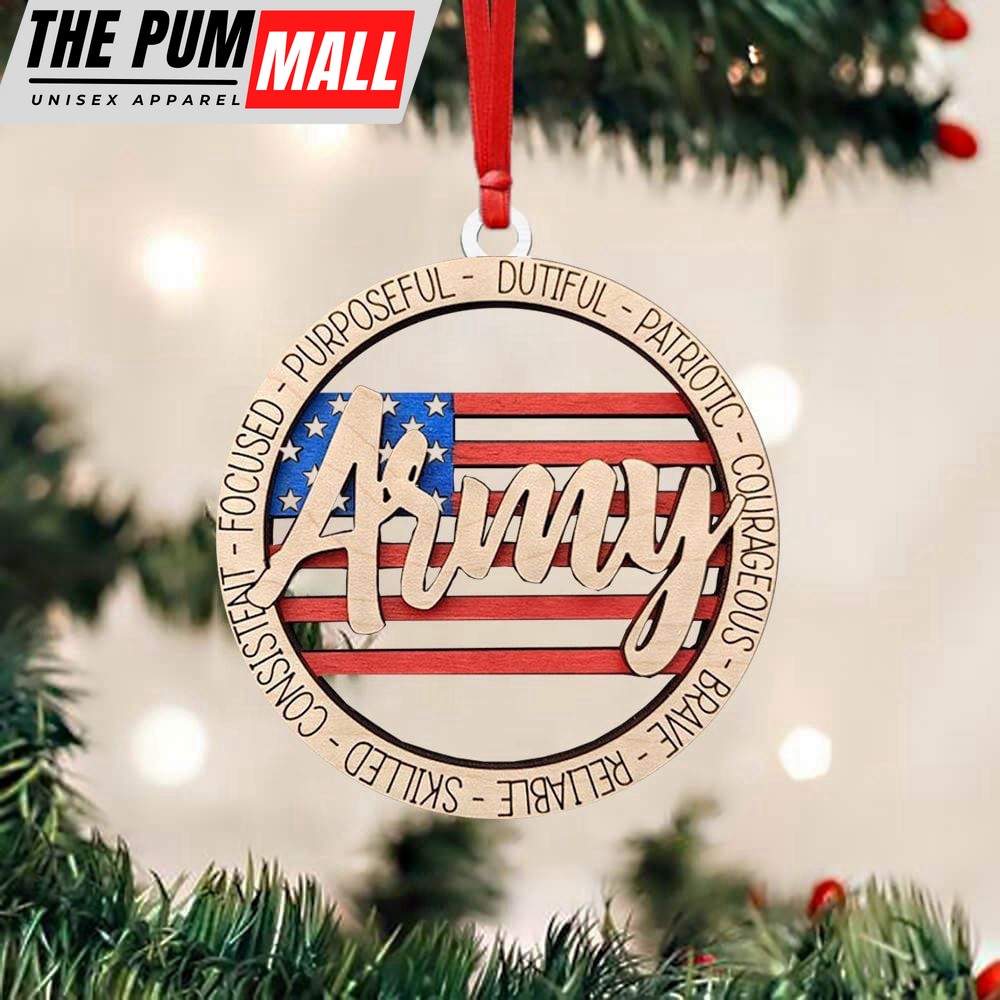 US Army Ornament Honoring American Army Ornament Christmas Tree Decor Limited Edition
