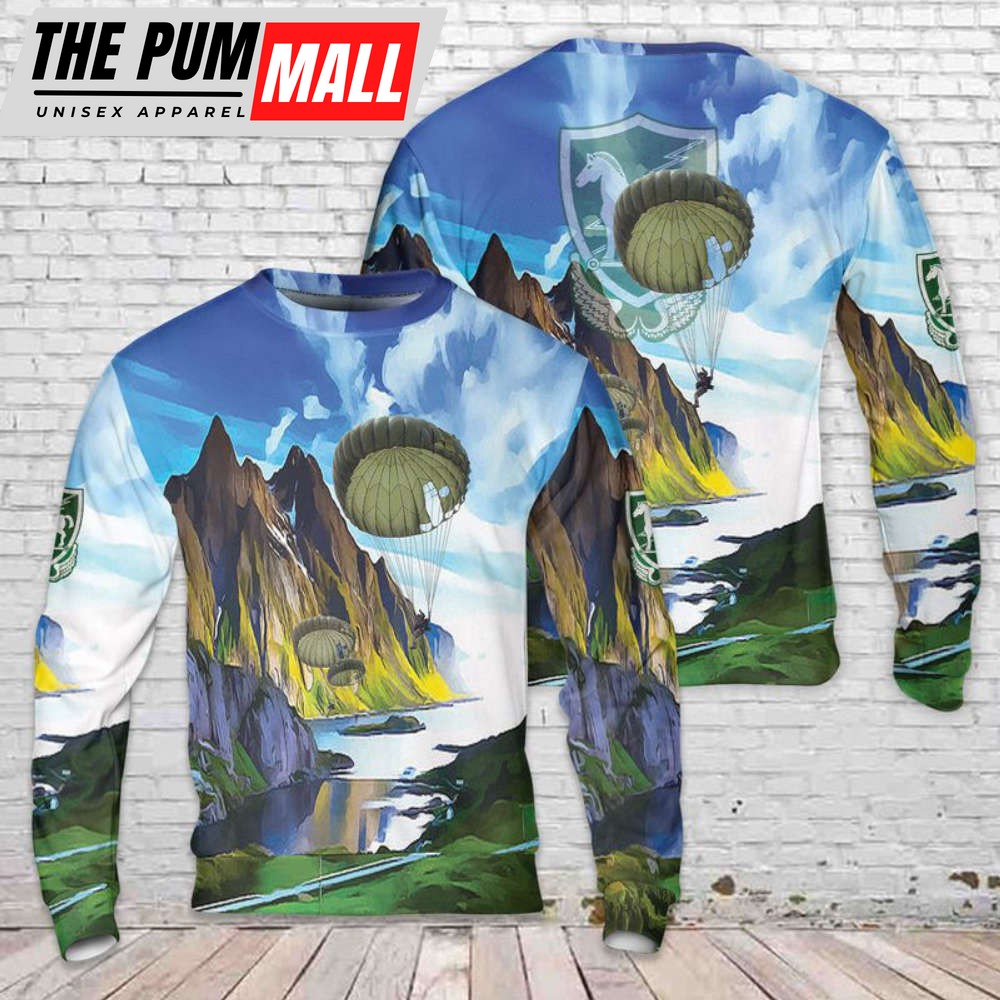 US Army Special Forces 10th Special Forces Group (Airborne) (10th SFG (A)) Parachute Christmas Sweater Gift For Christmas