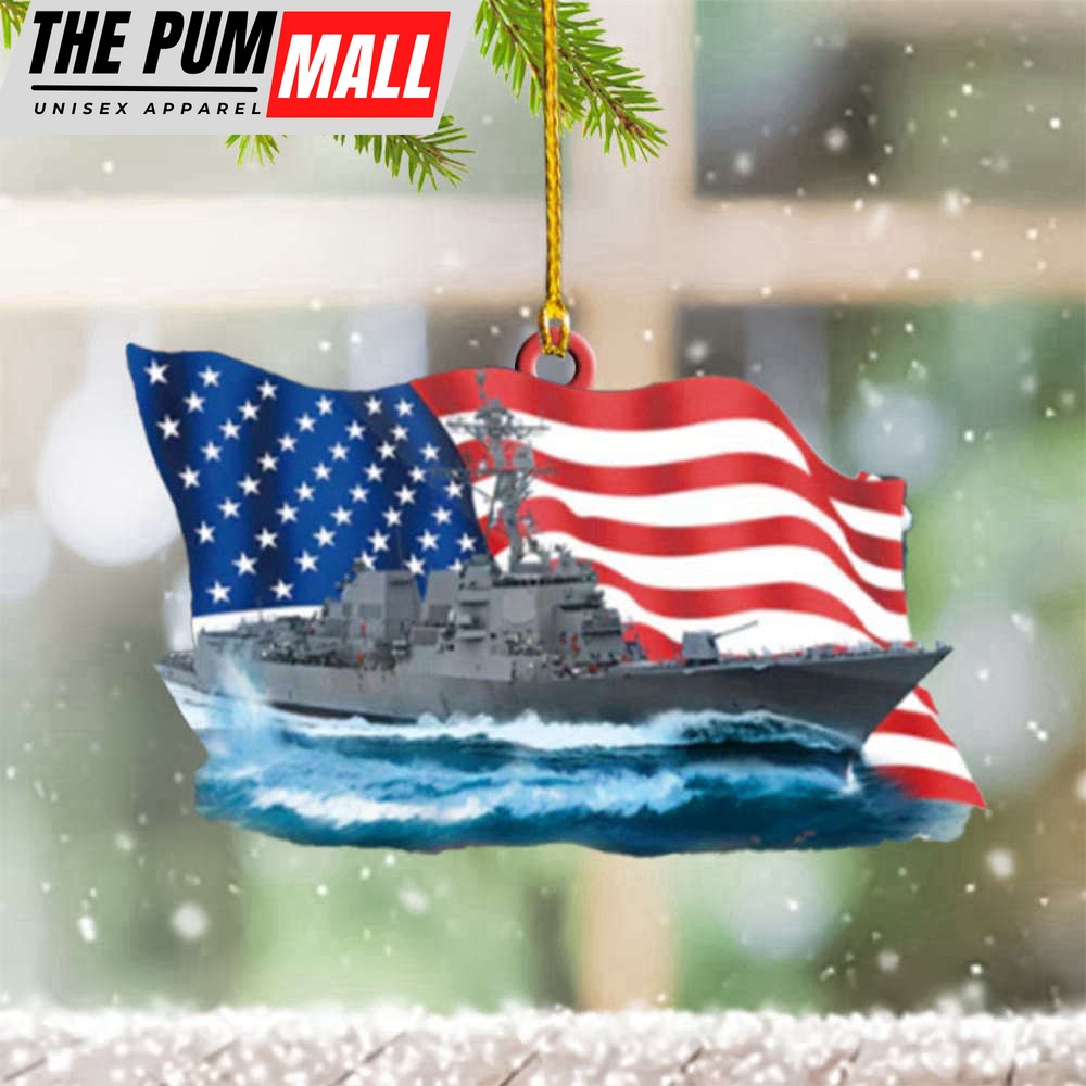 US Destroyer Christmas Ornament US Navy Christmas Ornaments Xmas Tree Decorations Limited Edition