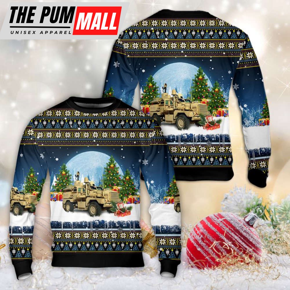 U.S. Marine Corps Cougar (MRAP) Christmas Sweater 3D Gift For Christmas