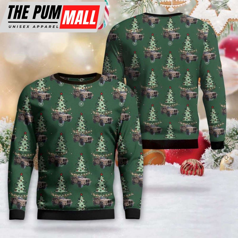 U.S. Marine Corps M1280 Joint Light Tactical Vehicle (JLTV) Christmas Sweater 3D DLHH2411BG11