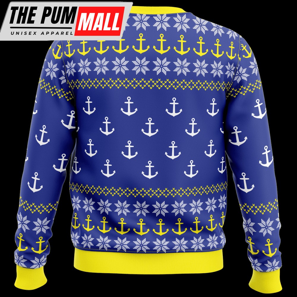 us-navy-anchor-pattern-veteran-sweater-blue-yellow-ugly-sweater-christmas-gift-gek9pq03 US Navy Anchor Pattern Veteran Sweater: Blue Yellow Ugly Sweater Christmas Gift