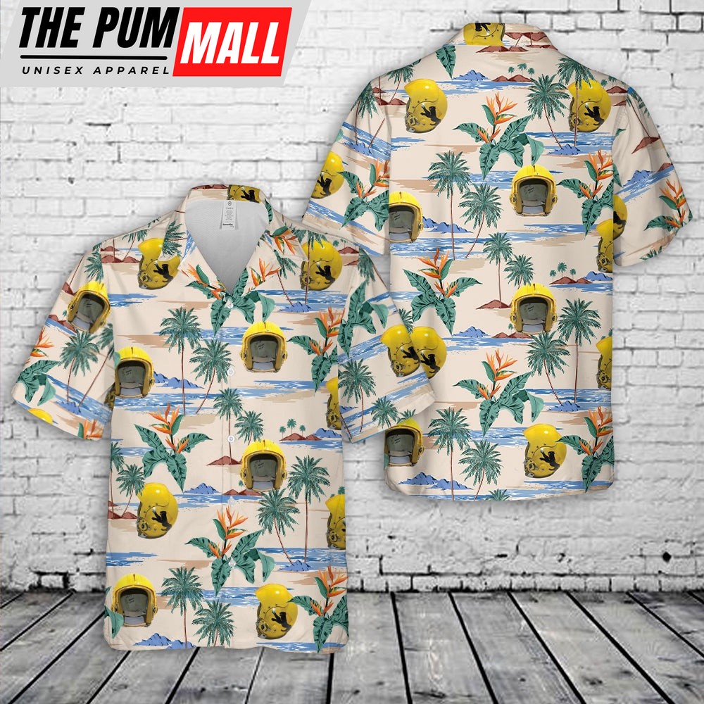 US Navy APH-6E custom in the color of VF-21 of the late 70s when the squadron was flying the F-4 Phantom Hawaiian Shirt