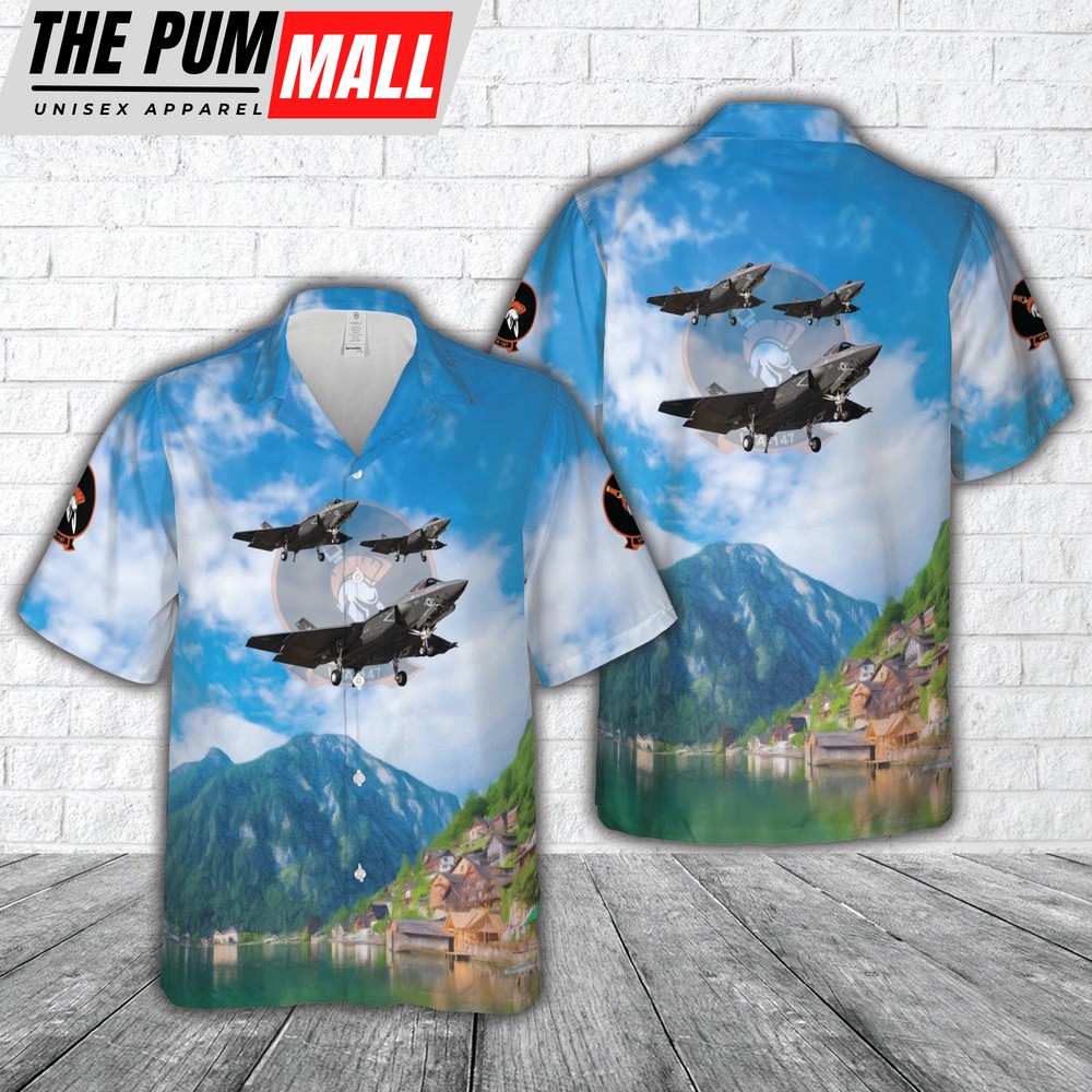 US Navy F-35C Lightning II (VFA-147 CVW-2) VFA-147 Argonauts Hawaiian Shirt