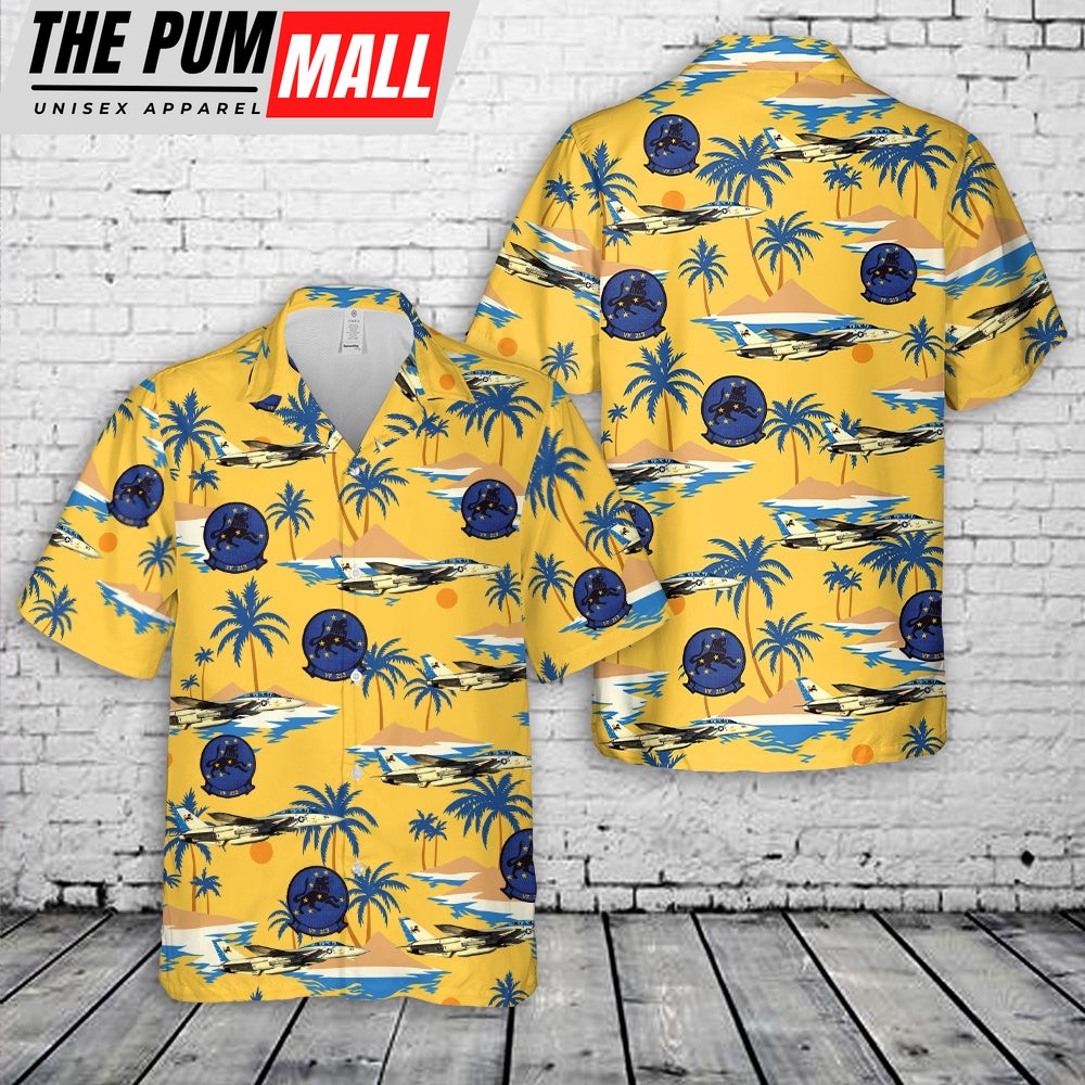 US Navy Fighter Squadron Two One Three (VF-213), F-14D Tomcat Blacklions Hawaiian Shirt