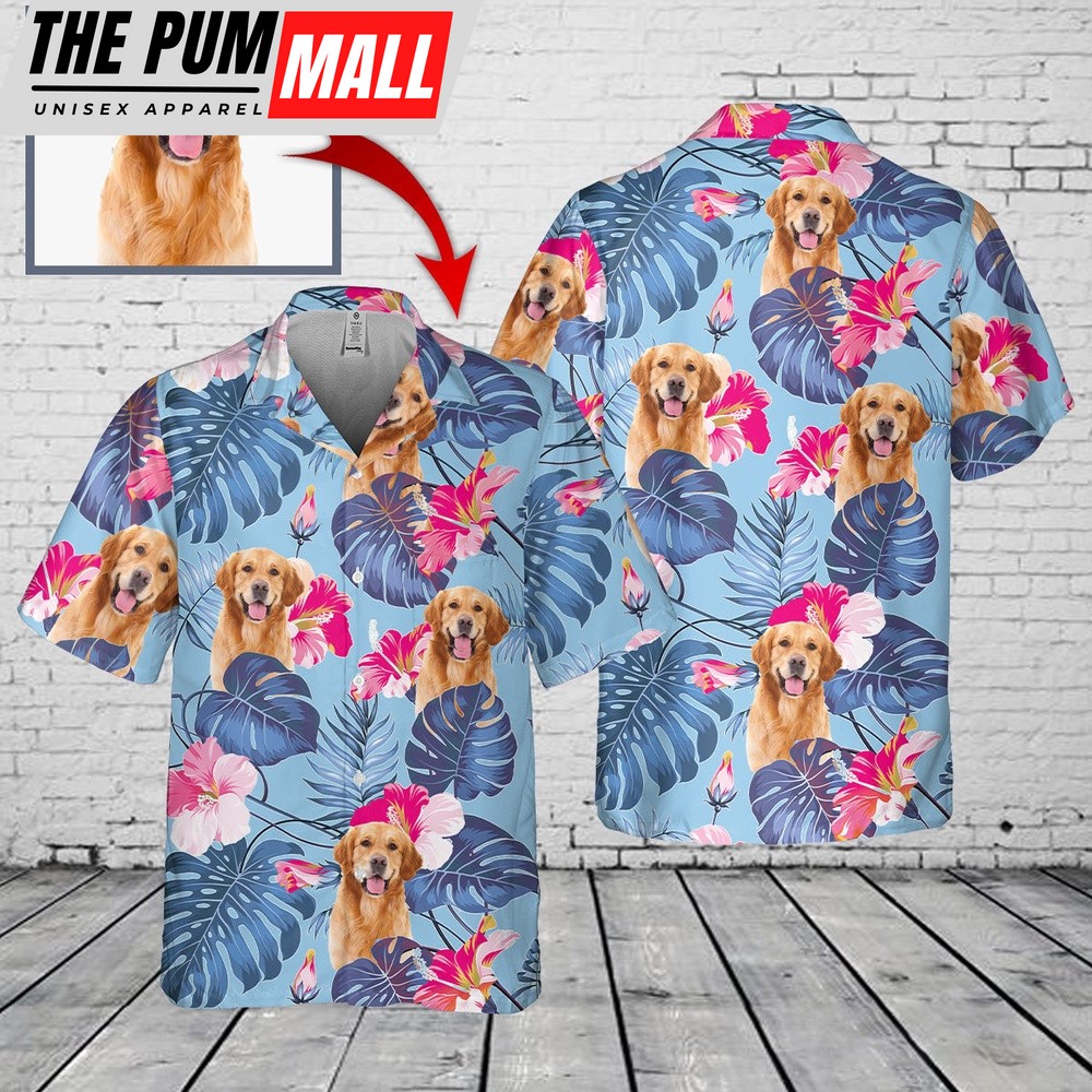 Us Navy Hawaiian Shirt, Custom Image Dog Pocket Hawaiian Shirt NLMP3001PD08, Military Hawaiian Shirt