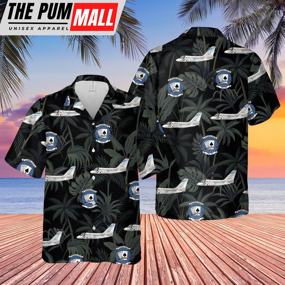Us Navy Hawaiian Shirt, Navy Lockheed S-3 Viking Of VS-28 Hawaiian Shirt, Military Hawaiian Shirt