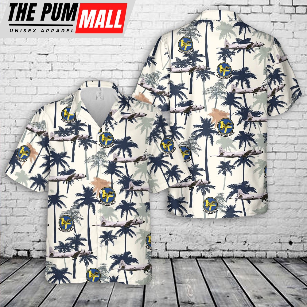 Us Navy Hawaiian Shirt, United States Navy Patrol Squadron 62 (VP-62) P-3B, BuNo 153414 Hawaiian Shirt, Military Hawaiian Shirt