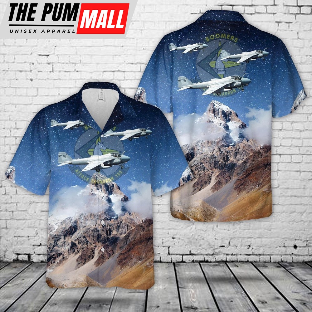 Us Navy Hawaiian Shirt, US Navy A-6E SWIP Intruder of VA-165 Hawaiian Shirt, Military Hawaiian Shirt