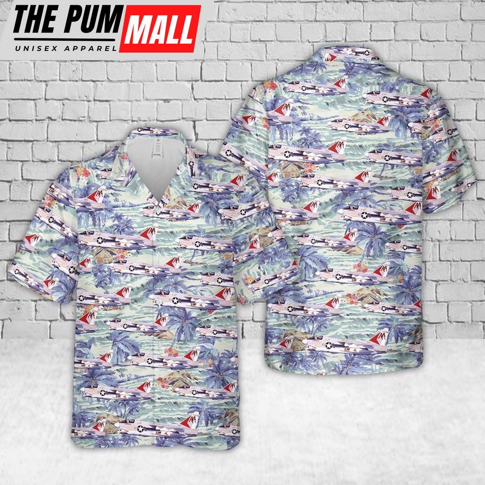 Us Navy Hawaiian Shirt, U.S. Navy A-7 Corsair from squadron VA-81 Hawaiian Shirt, Military Hawaiian Shirt