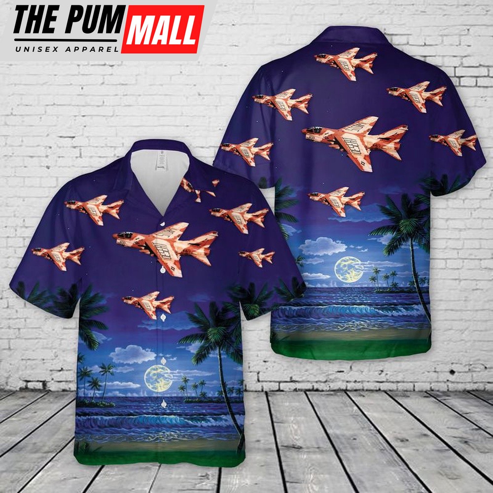 Us Navy Hawaiian Shirt, US Navy A-7E Corsair II 400AC VA-27 IK-92 Hawaiian Shirt, Military Hawaiian Shirt