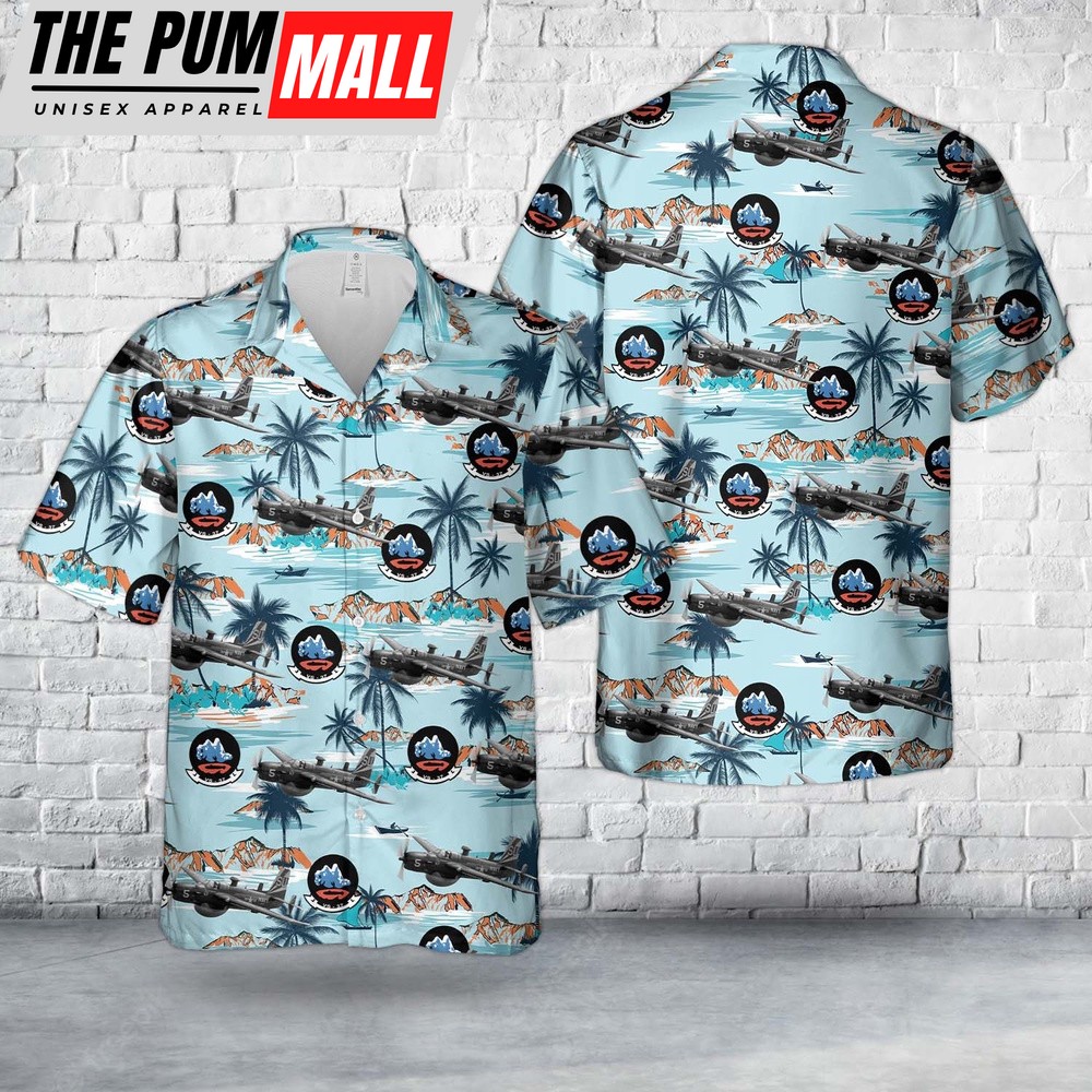 Us Navy Hawaiian Shirt, US Navy AF-2W of VS-37 in July 1957 Hawaiian Shirt, Military Hawaiian Shirt