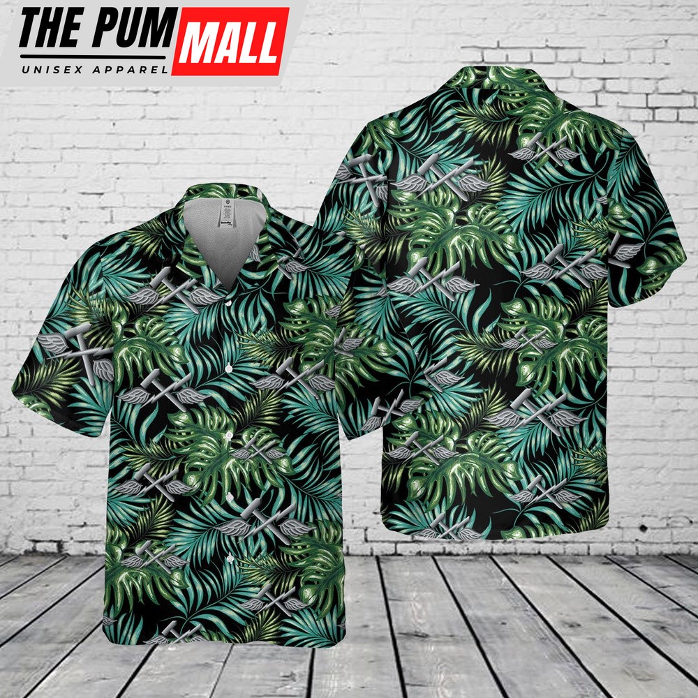 Us Navy Hawaiian Shirt, US Navy Aviation Support Equipment Technician Pocket Hawaiian Shirt, Military Hawaiian Shirt