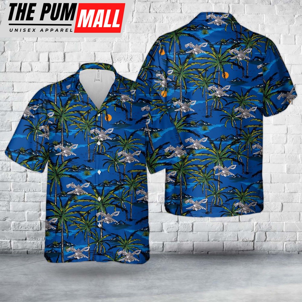 Us Navy Hawaiian Shirt, US Navy Basic Special Warfare Combatant-Craft Crewman Badge Hawaiian Shirt, Military Hawaiian Shirt