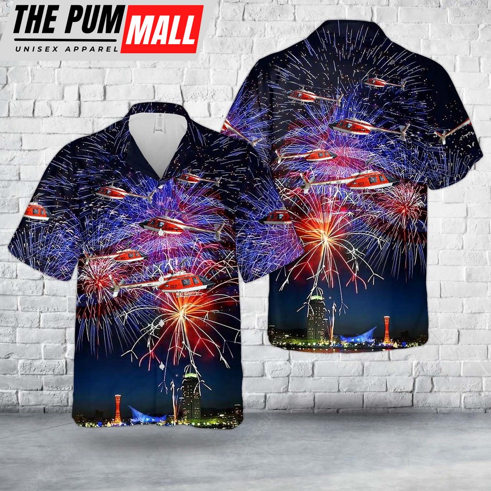 Us Navy Hawaiian Shirt, US Navy Bell TH-57C SeaRanger, 4th Of July Hawaiian Shirt, Military Hawaiian Shirt