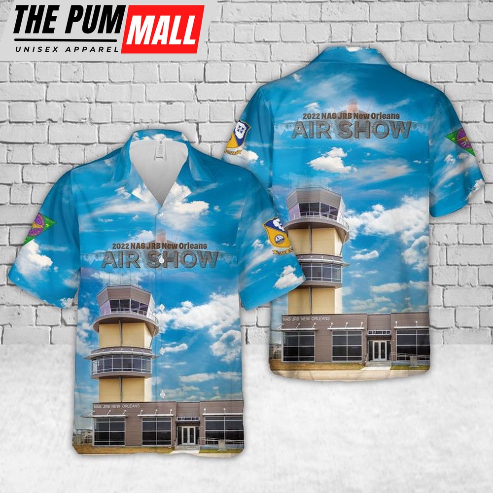 Us Navy Hawaiian Shirt, US Navy Blue Angles New Orleans Air Show Hawaiian Shirt, Military Hawaiian Shirt