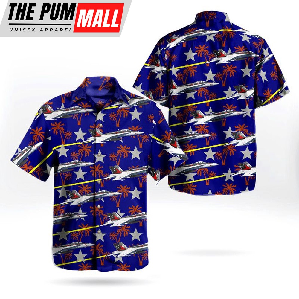 Us Navy Hawaiian Shirt, US Navy Boeing FA-18E Super Hornet of VFA-81 Sunliners Hawaiian Shirt, Military Hawaiian Shirt
