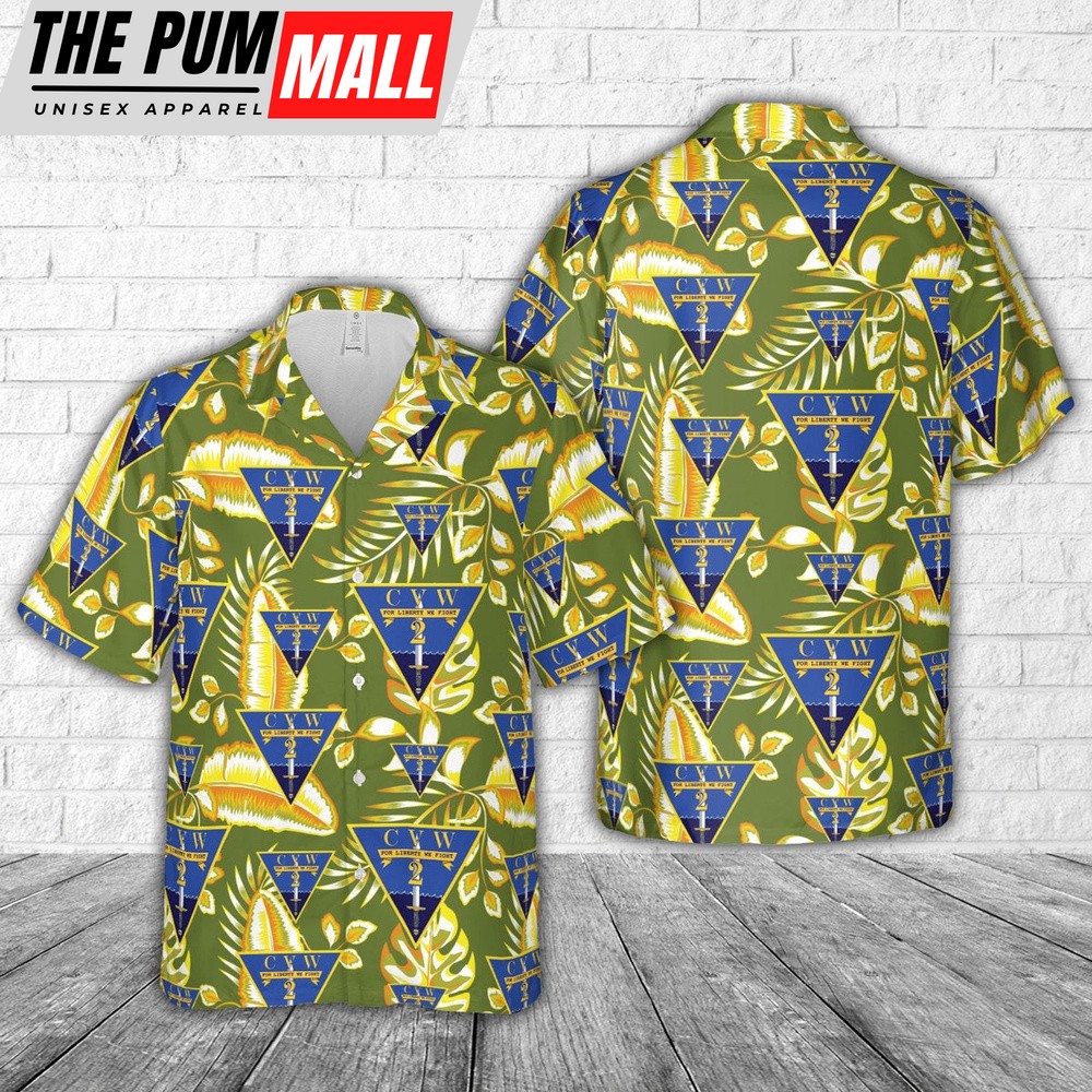 Us Navy Hawaiian Shirt, US Navy Carrier Air Wing Two (CVW-2) Hawaiian Shirt, Military Hawaiian Shirt