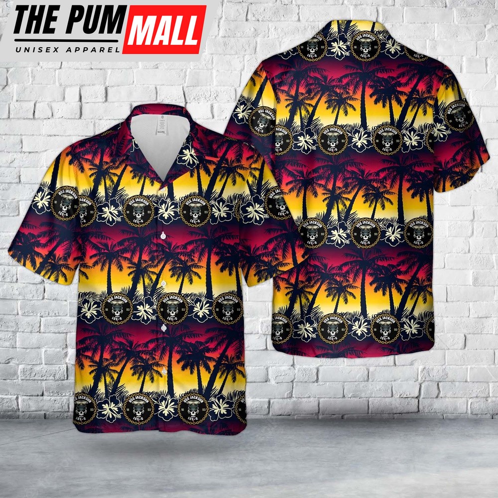 Us Navy Hawaiian Shirt, US Navy Chief USS Jackson LCS-6 USA Goat Locker 1893 CPO Hawaiian Shirt, Military Hawaiian Shirt