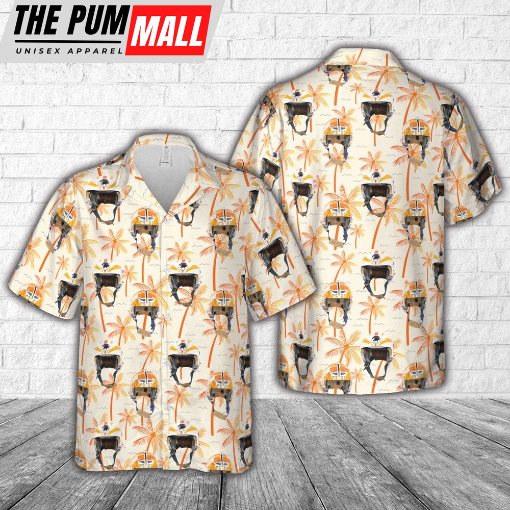 Us Navy Hawaiian Shirt, US Navy Cold War era APH-6 Flight Helmets Lot of 2 VAW-113 Hawaiian Shirt, Military Hawaiian Shirt