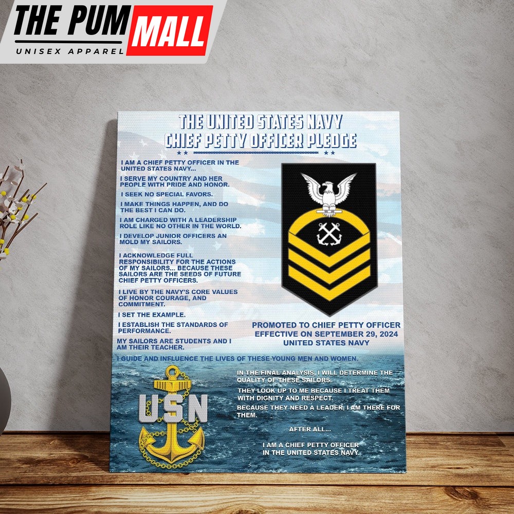 Us Navy Hawaiian Shirt, US Navy (E7-E9) Chief Petty Officer Canvas, Military Hawaiian Shirt