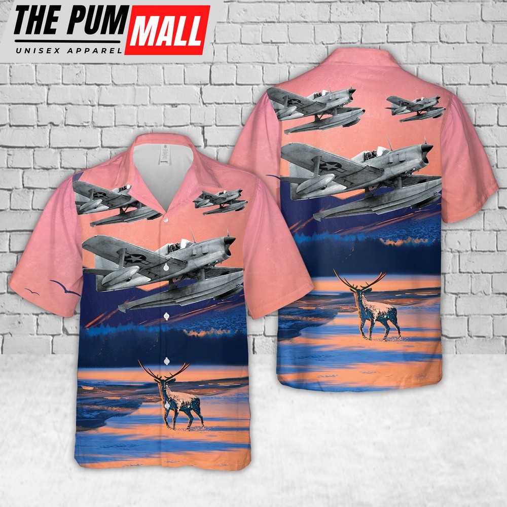 Us Navy Hawaiian Shirt, US Navy Edo XOSE-1 Hawaiian Shirt, Military Hawaiian Shirt