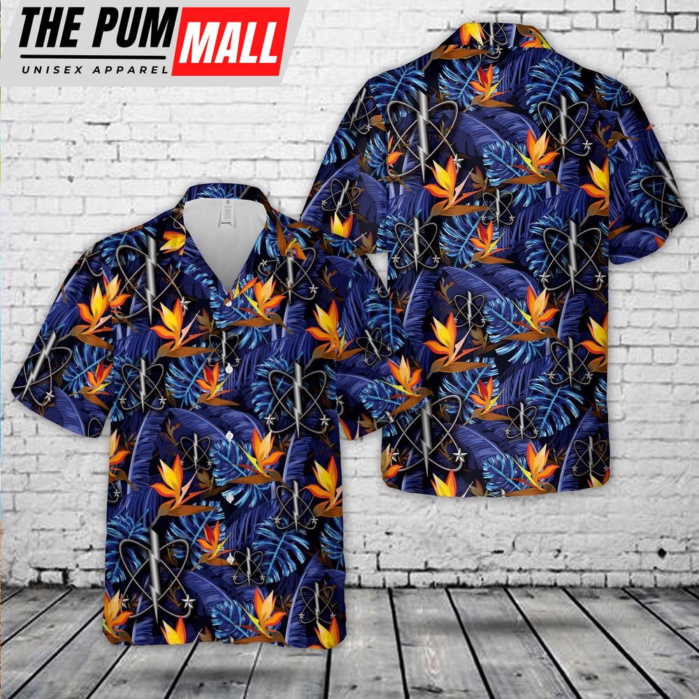 Us Navy Hawaiian Shirt, US Navy Electronic Warfare Technician Hawaiian Shirt, Military Hawaiian Shirt