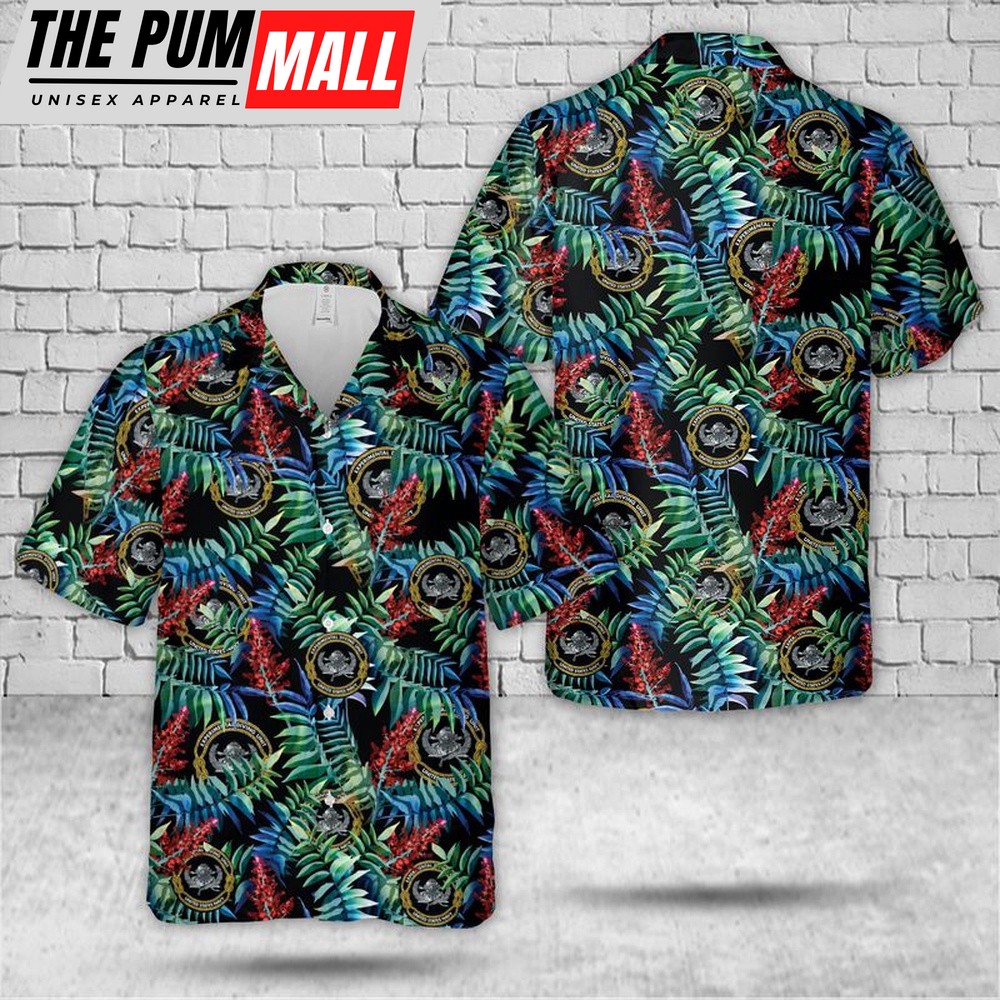 Us Navy Hawaiian Shirt, US Navy Experimental Diving Unit Hawaiian Shirt, Military Hawaiian Shirt