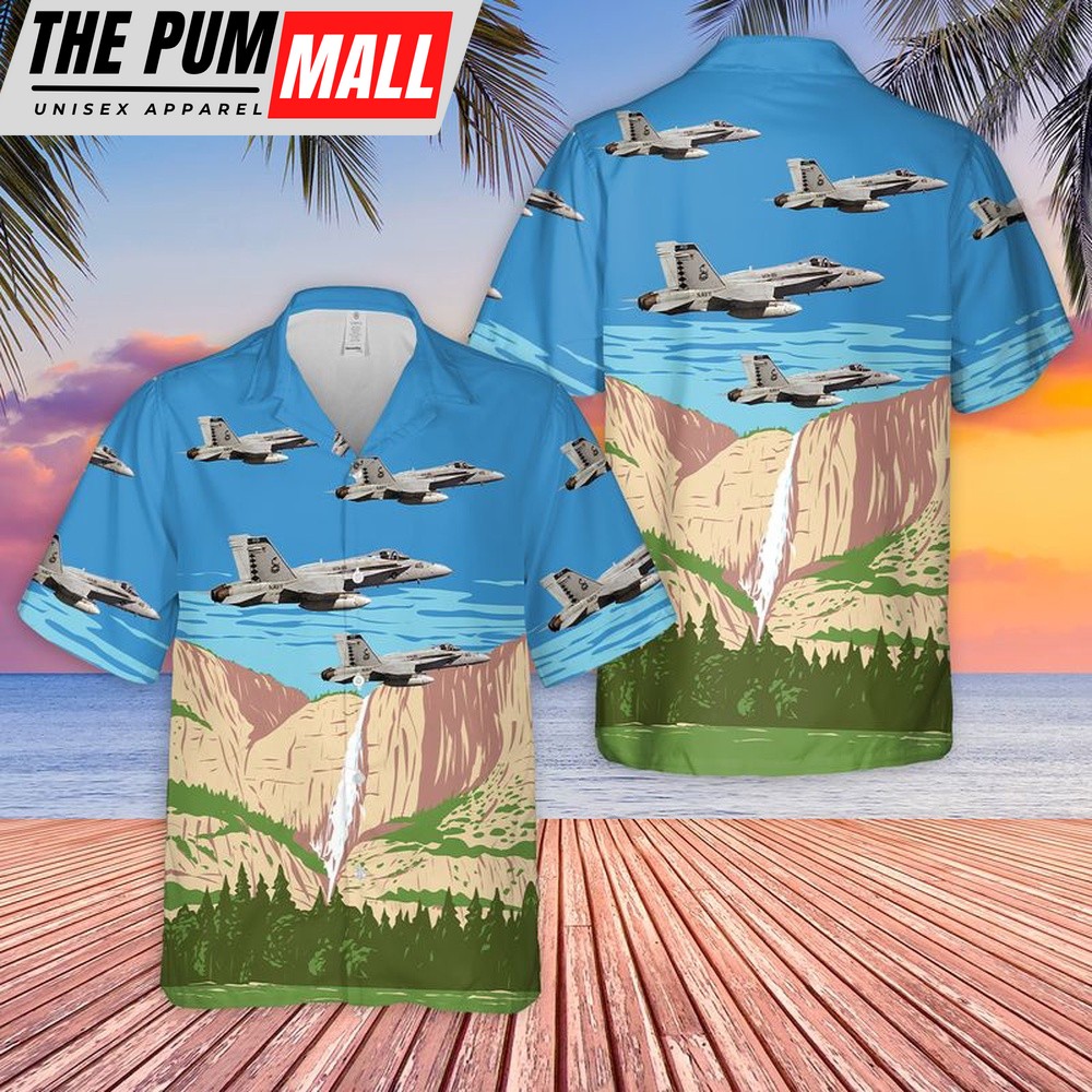 Us Navy Hawaiian Shirt, US Navy F-A-18C Of VFA-86 Sidewinders Hawaiian Shirt, Military Hawaiian Shirt