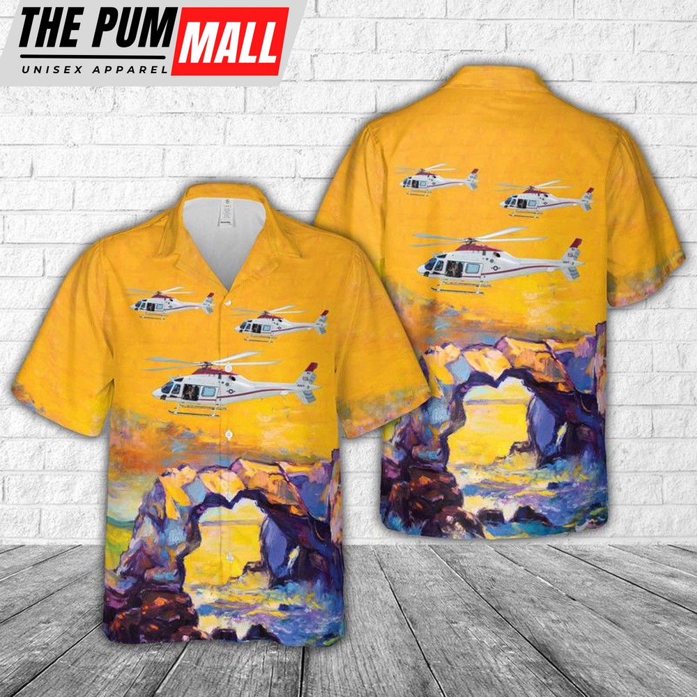 Us Navy Hawaiian Shirt, US Navy Helicopter Trainer TH-73 Hawaiian Shirt, Military Hawaiian Shirt