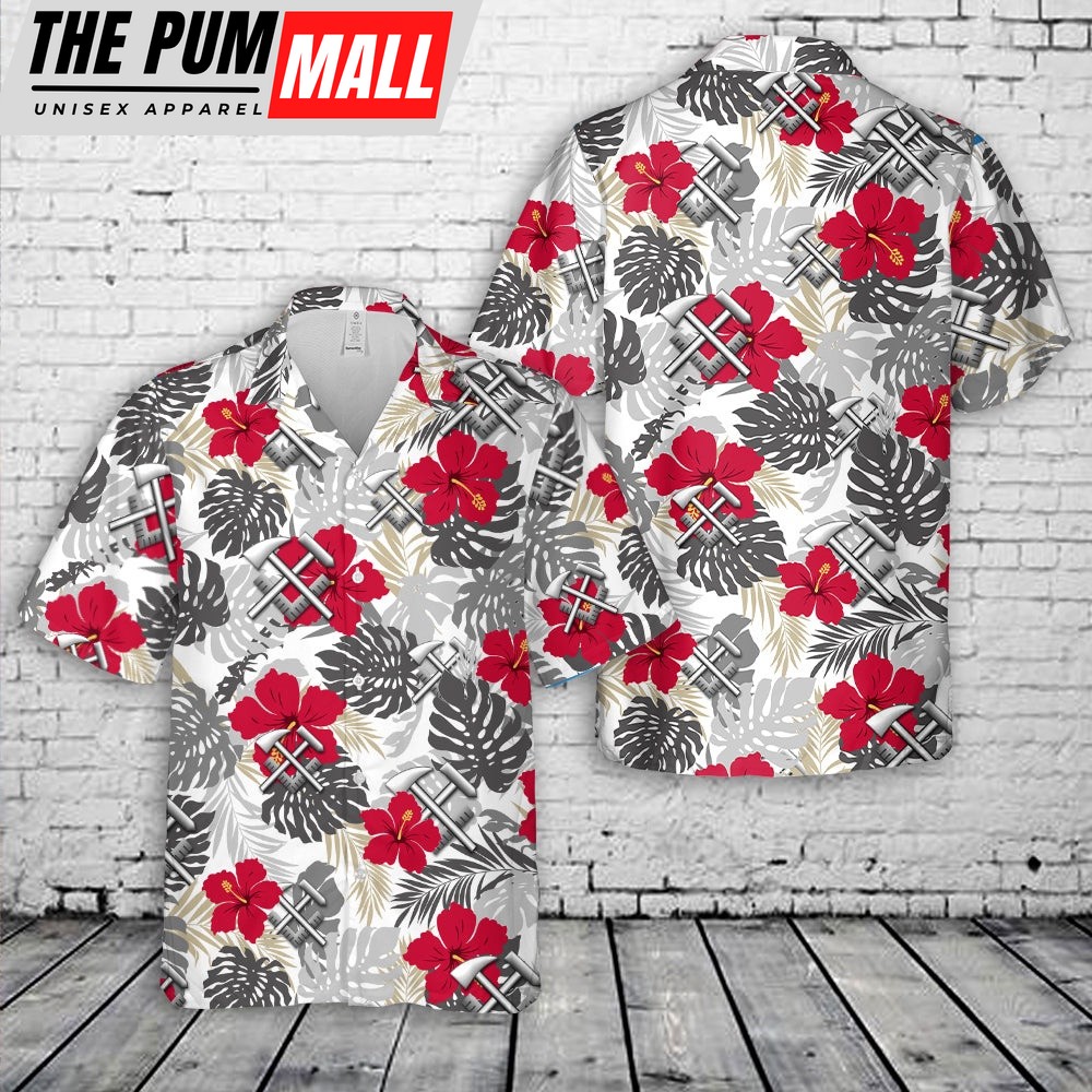 Us Navy Hawaiian Shirt, US Navy Hull maintenance technician (HT) Hawaiian Shirt, Military Hawaiian Shirt