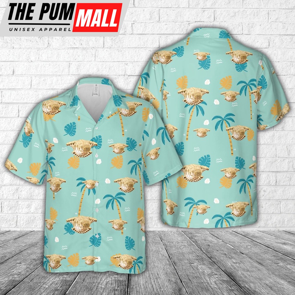 Us Navy Hawaiian Shirt, US Navy Integrated Undersea Surveillance System insignia Hawaiian Shirt, Military Hawaiian Shirt