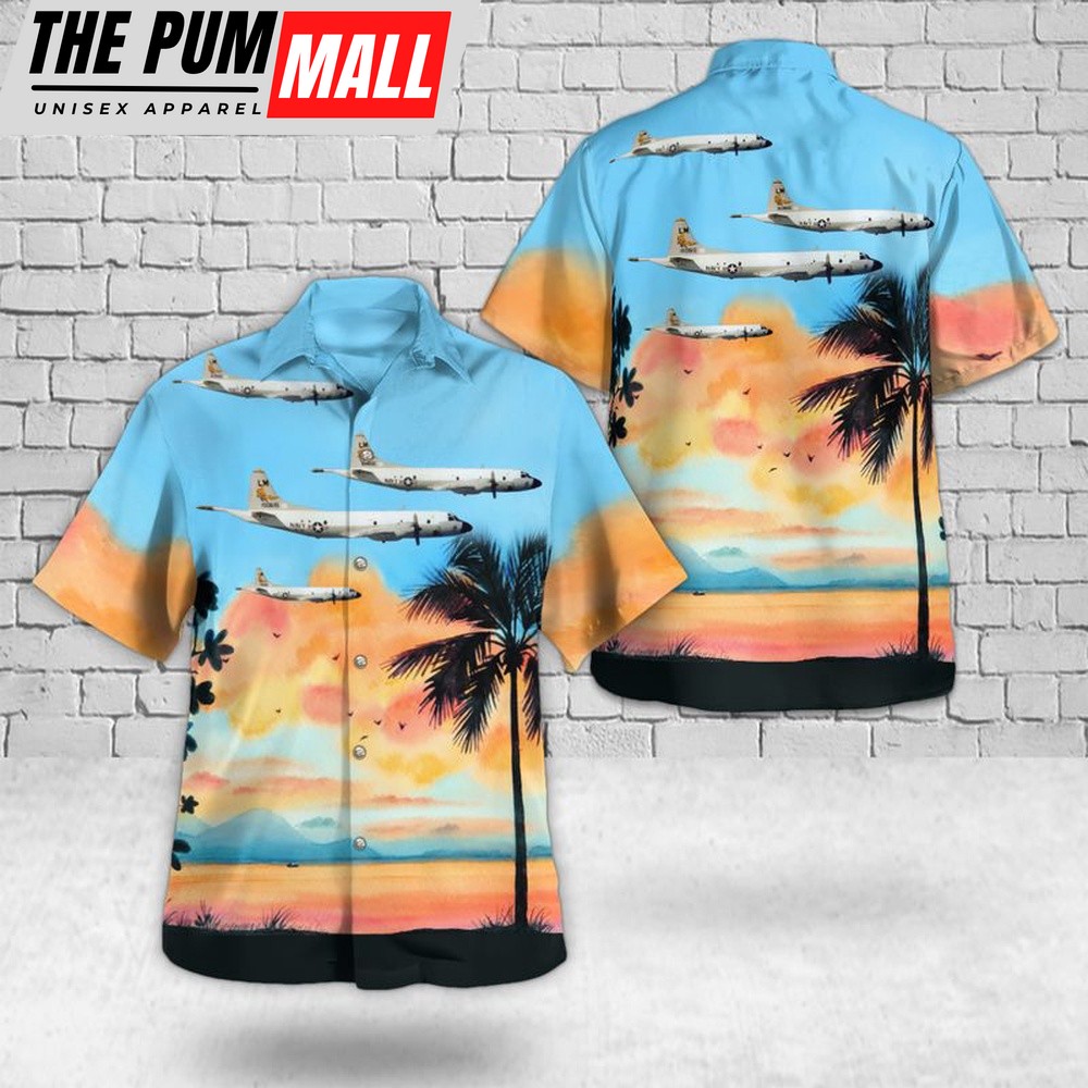 Us Navy Hawaiian Shirt, US Navy Lockheed P-3C Orion Of VP-44 (1951–1991) Hawaiian Shirt, Military Hawaiian Shirt