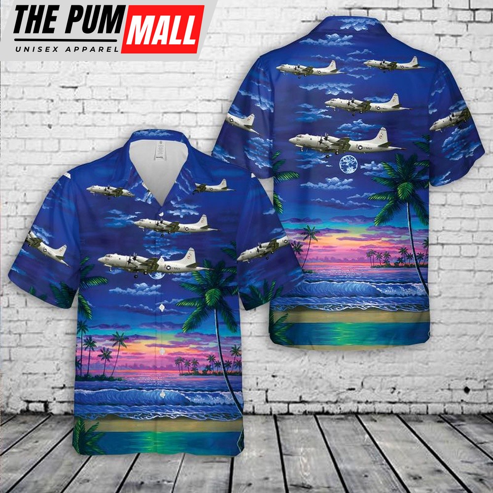 Us Navy Hawaiian Shirt, US Navy Lockheed P-3C Orion Of VP-47 Hawaiian Shirt, Military Hawaiian Shirt