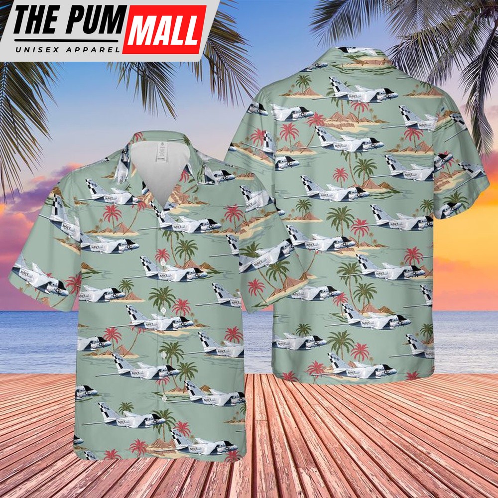 Us Navy Hawaiian Shirt, US Navy Lockheed S-3 Viking Of VS-32 Maulers Hawaiian Shirt, Military Hawaiian Shirt