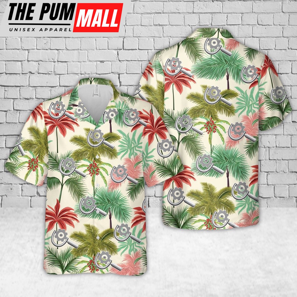 Us Navy Hawaiian Shirt, US Navy Machinery Repairman (MR) Hawaiian Shirt, Military Hawaiian Shirt