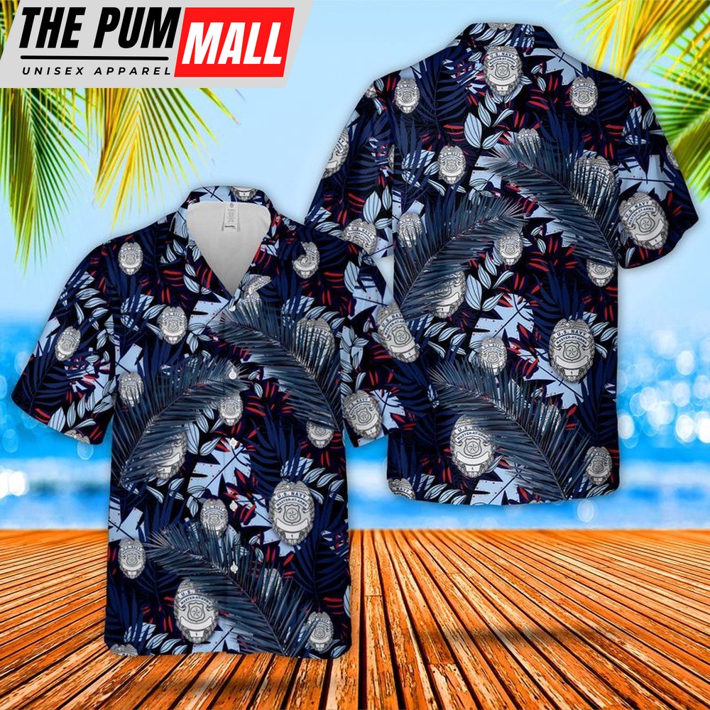 Us Navy Hawaiian Shirt, US Navy Master at Arms Badge Hawaiian Shirt, Military Hawaiian Shirt
