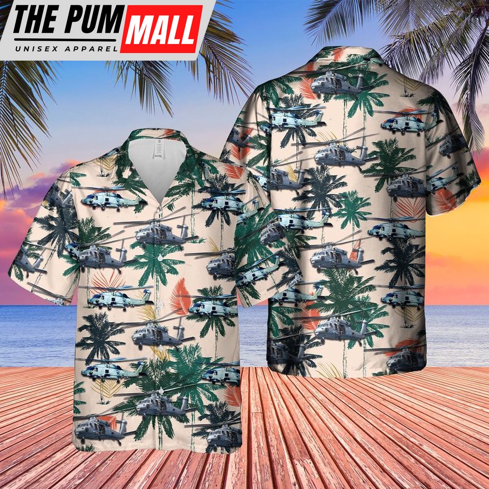 Us Navy Hawaiian Shirt, US Navy MH-60 Seahawk Helicopter Hawaiian Shirt, Military Hawaiian Shirt