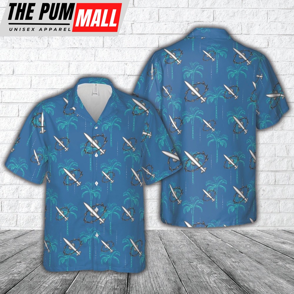 Us Navy Hawaiian Shirt, US Navy Missile technician Rating insignia Hawaiian Shirt, Military Hawaiian Shirt