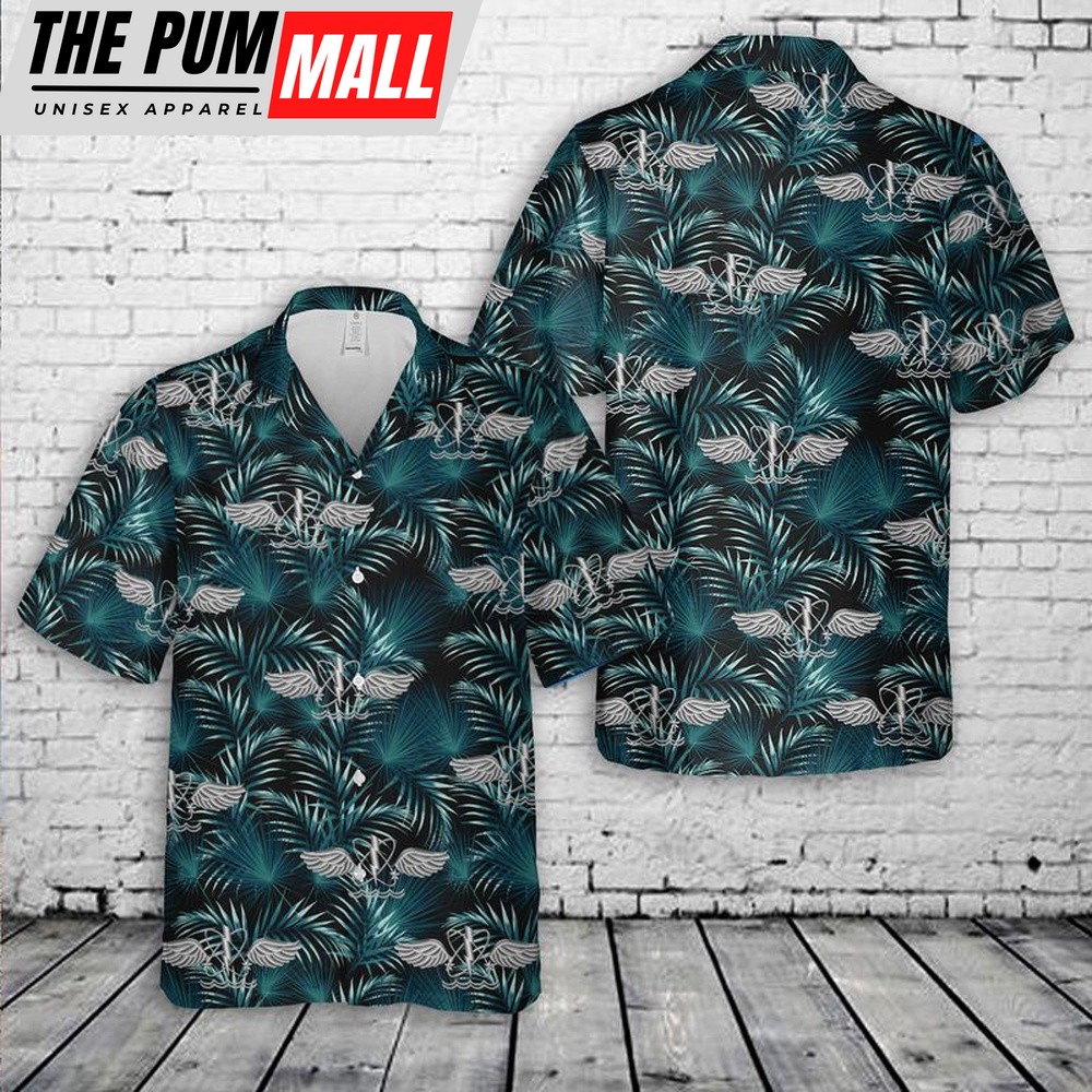 Us Navy Hawaiian Shirt, US Navy Naval Aircrewman Hawaiian Shirt, Military Hawaiian Shirt