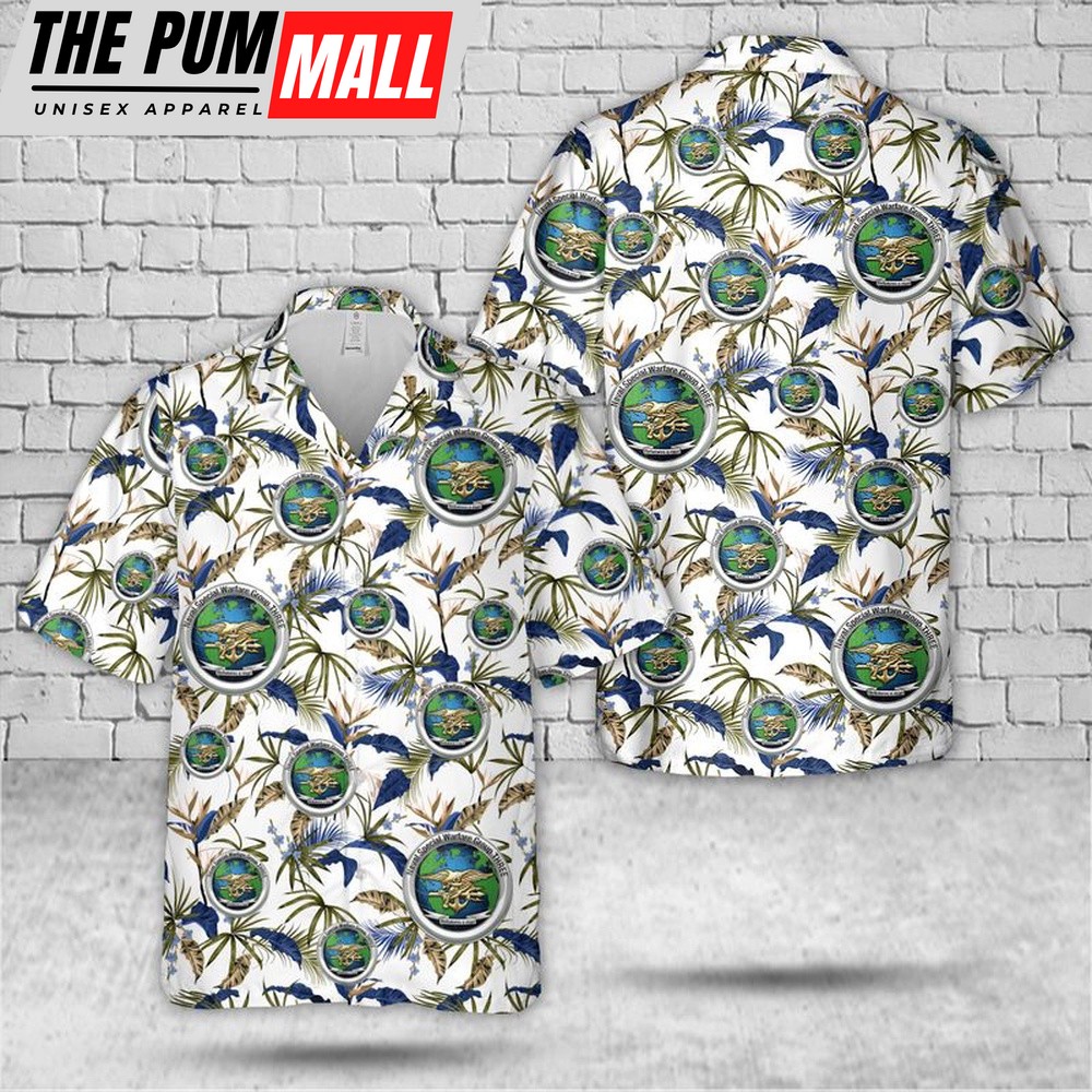 Us Navy Hawaiian Shirt, US Navy Naval Special Warfare Group 3 Hawaiian Shirt, Military Hawaiian Shirt