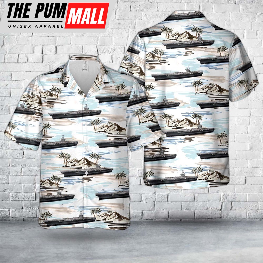 Us Navy Hawaiian Shirt, US Navy Nimitz-class aircraft carrier Hawaiian Shirt, Military Hawaiian Shirt