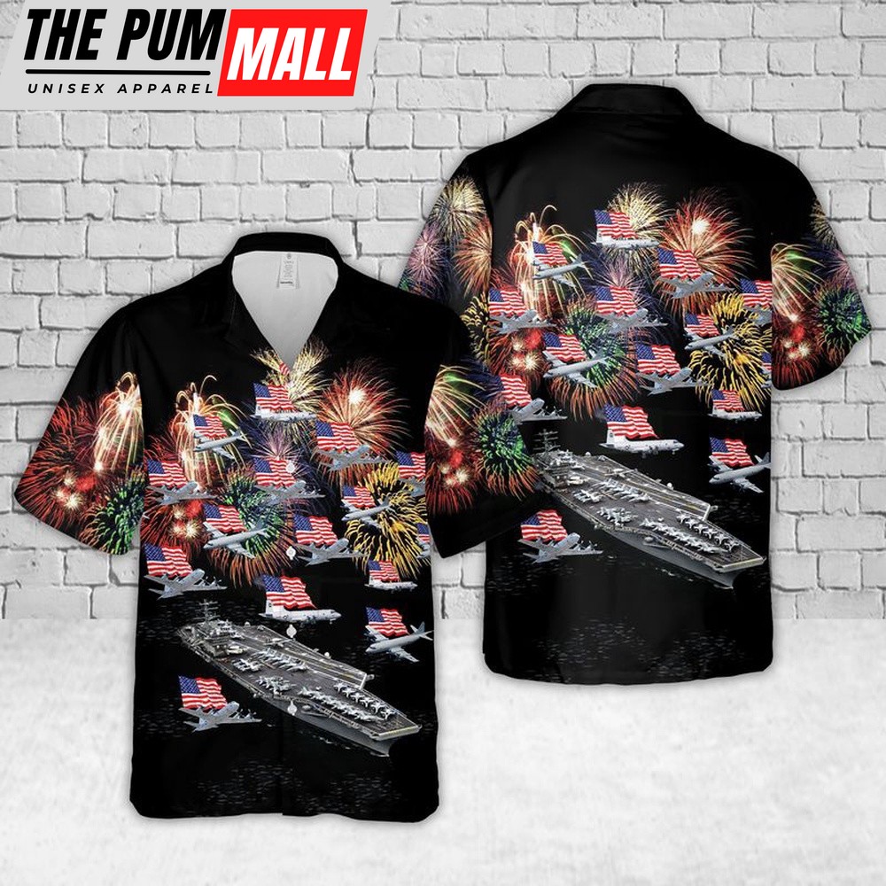Us Navy Hawaiian Shirt, U.S Navy Nimitz Hawaiian Shirt, Military Hawaiian Shirt