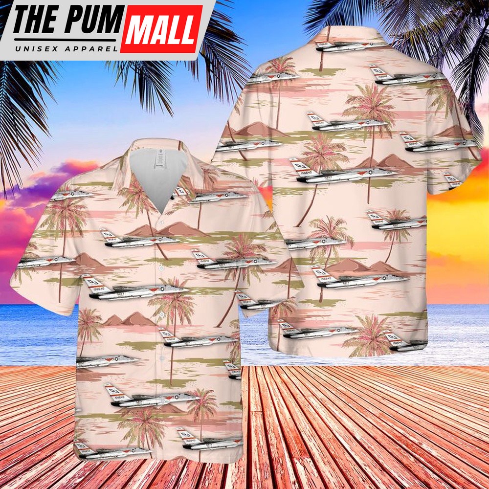 Us Navy Hawaiian Shirt, US Navy North American A-5 Vigilante Hawaiian Shirt, Military Hawaiian Shirt