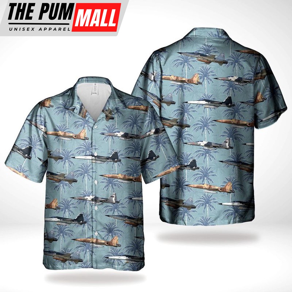Us Navy Hawaiian Shirt, US Navy Northrop F-5N Tiger II Hawaiian Shirt, Military Hawaiian Shirt