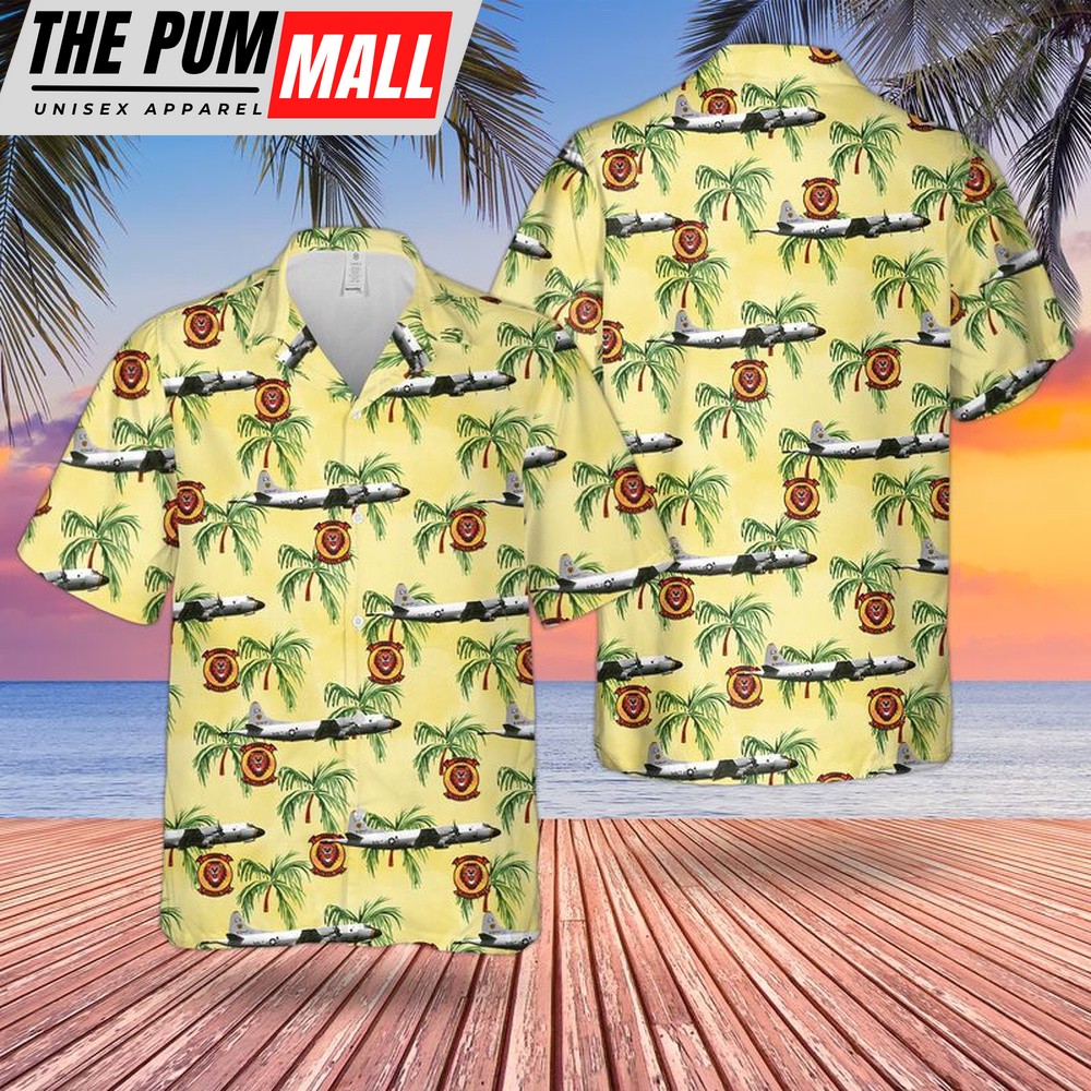 Us Navy Hawaiian Shirt, US Navy P-3B Orion Of VP-90 Lions Hawaiian Shirt, Military Hawaiian Shirt