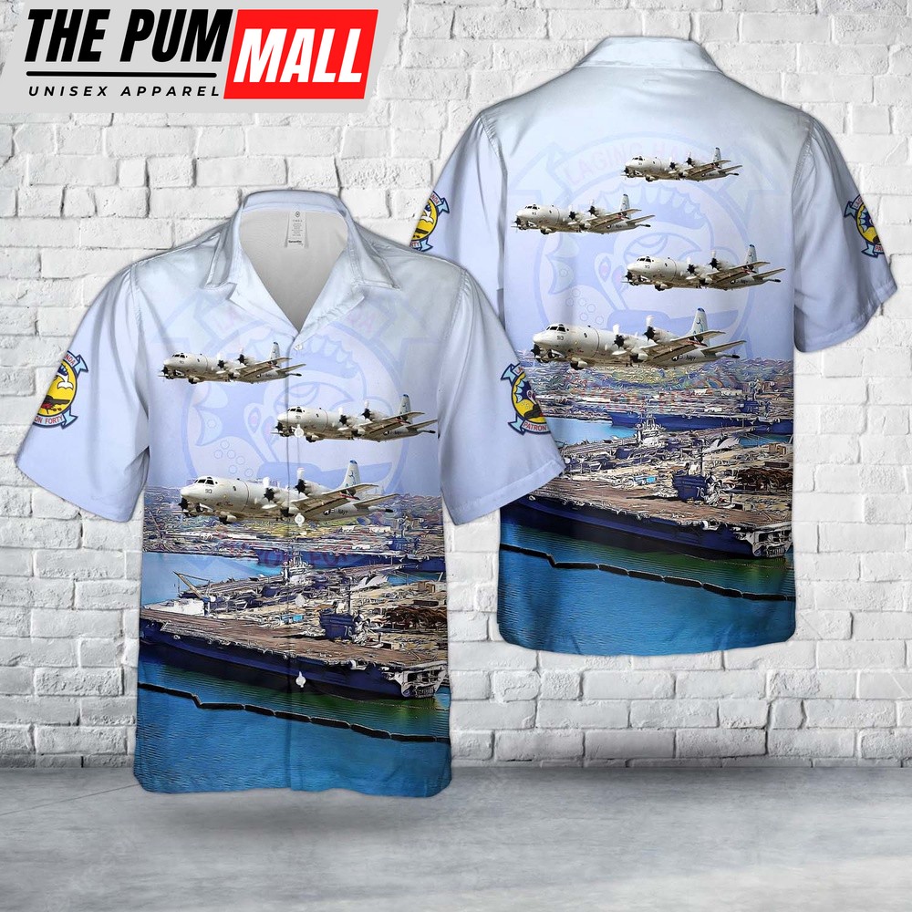 Us Navy Hawaiian Shirt, US Navy P-3C Orion VP-40 (1951-present) Fighting Marlins Hawaiian Shirt, Military Hawaiian Shirt